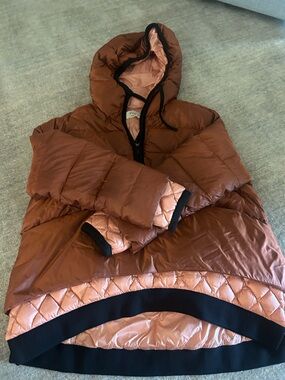 Women's Quilted Puffer Jacket in Rust - ACCEPTING OFFERS
